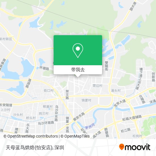 天母蓝鸟烘焙(怡安店)地图
