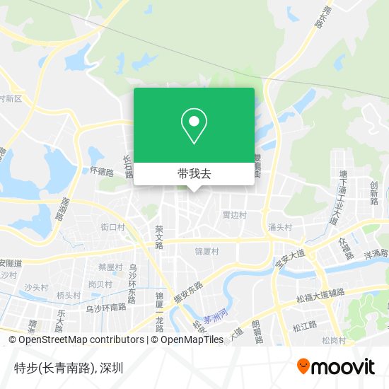 特步(长青南路)地图