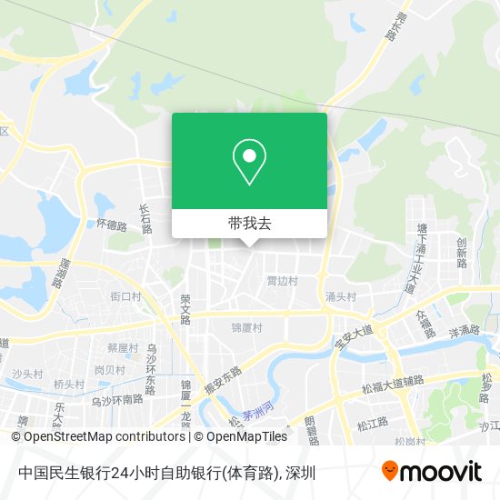 中国民生银行24小时自助银行(体育路)地图