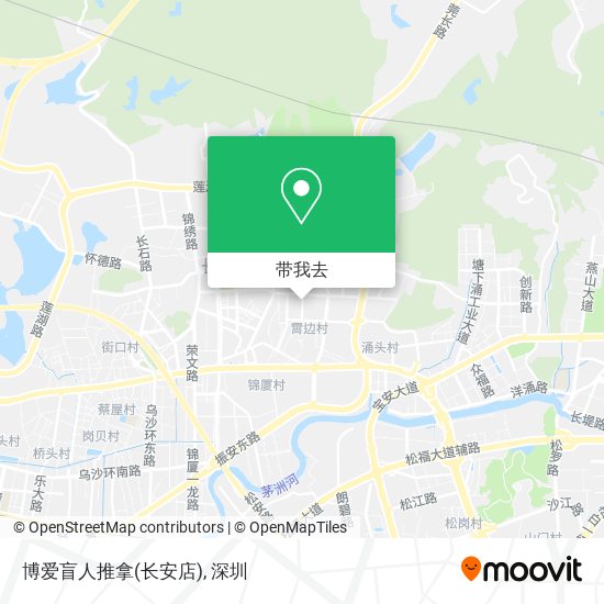 博爱盲人推拿(长安店)地图