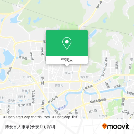 博爱盲人推拿(长安店)地图