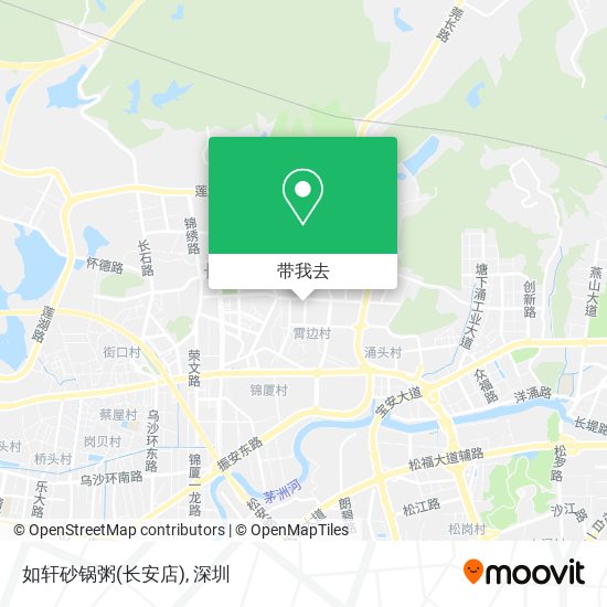 如轩砂锅粥(长安店)地图