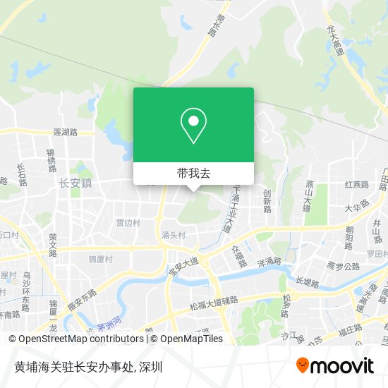 黄埔海关驻长安办事处地图