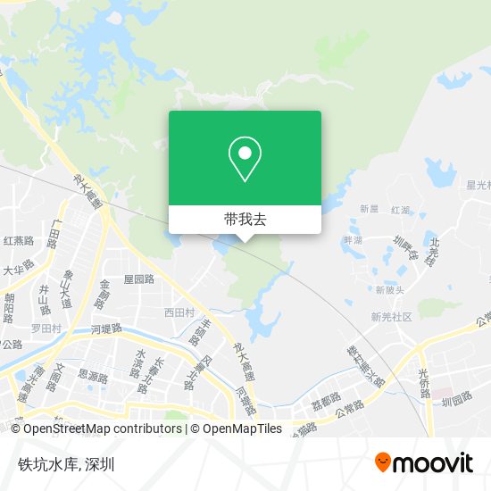 铁坑水库地图