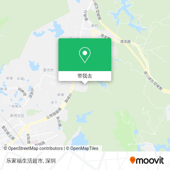 乐家福生活超市地图