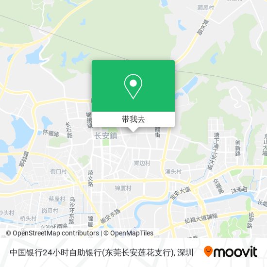 中国银行24小时自助银行(东莞长安莲花支行)地图