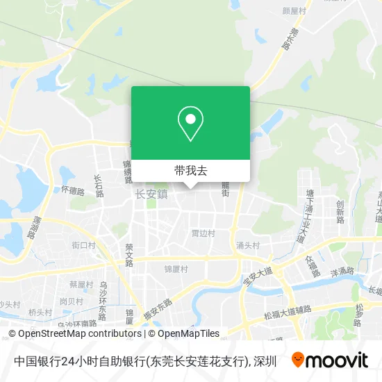 中国银行24小时自助银行(东莞长安莲花支行)地图