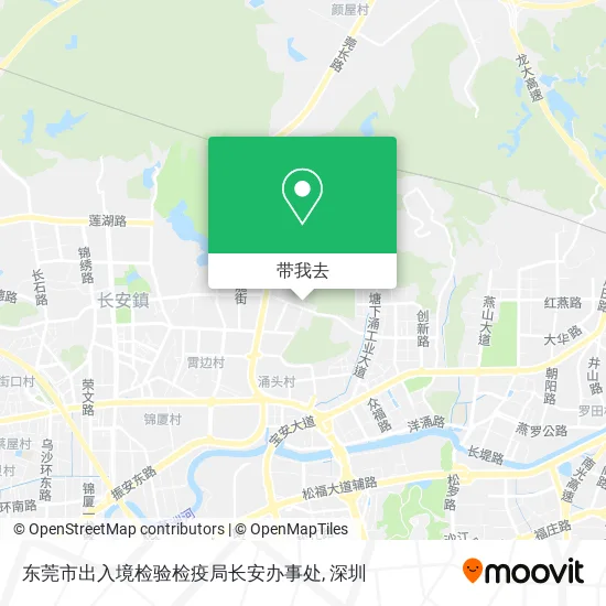 东莞市出入境检验检疫局长安办事处地图