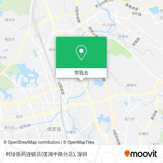 时珍医药连锁店(莲湖中路分店)地图