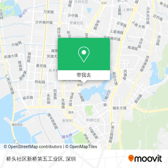 桥头社区新桥第五工业区地图