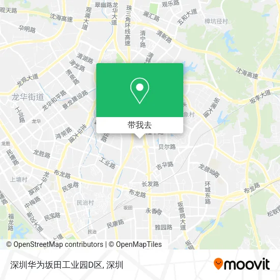 深圳华为坂田工业园D区地图
