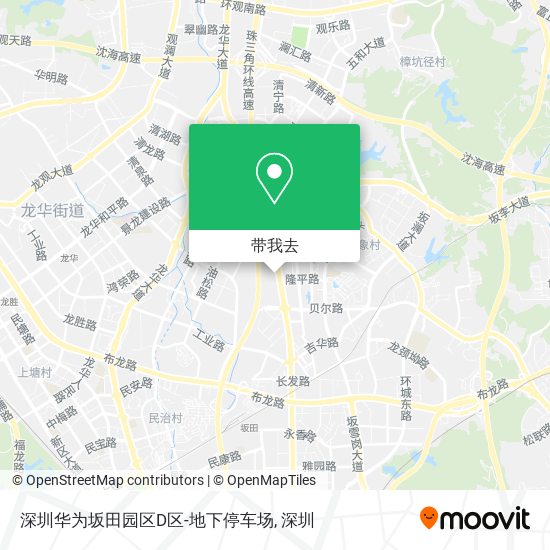深圳华为坂田园区D区-地下停车场地图