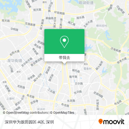 深圳华为坂田园区-A区地图