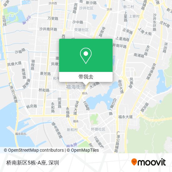 桥南新区5栋-A座地图