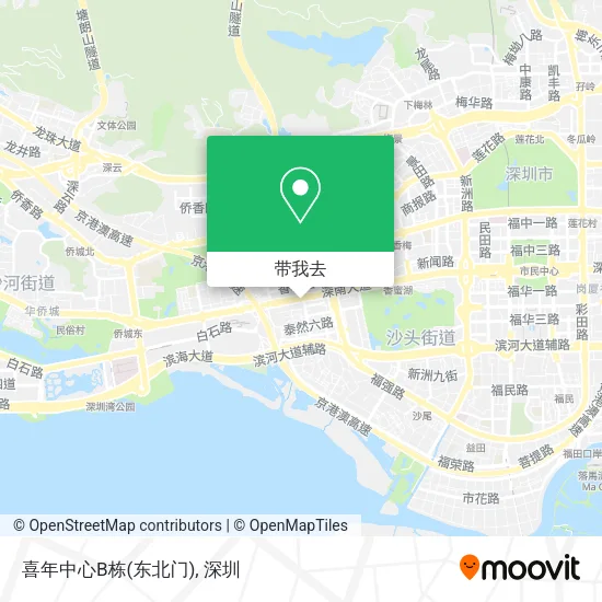 喜年中心B栋(东北门)地图