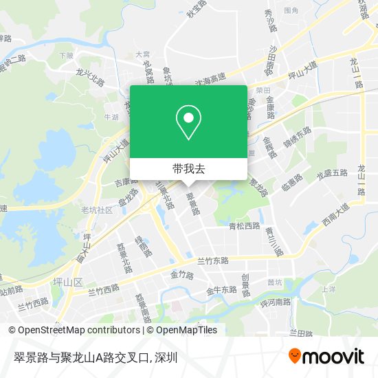 翠景路与聚龙山A路交叉口地图