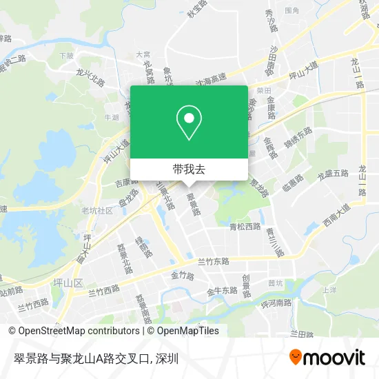 翠景路与聚龙山A路交叉口地图
