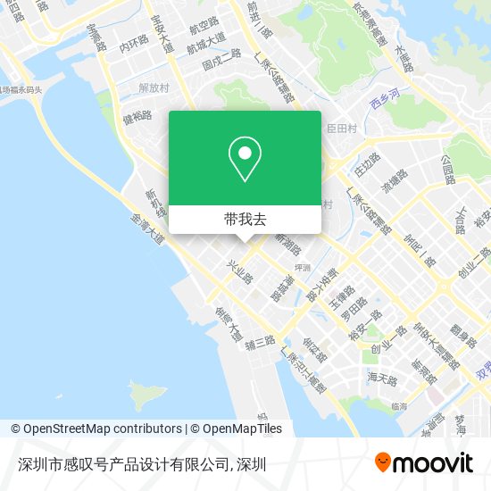 深圳市感叹号产品设计有限公司地图