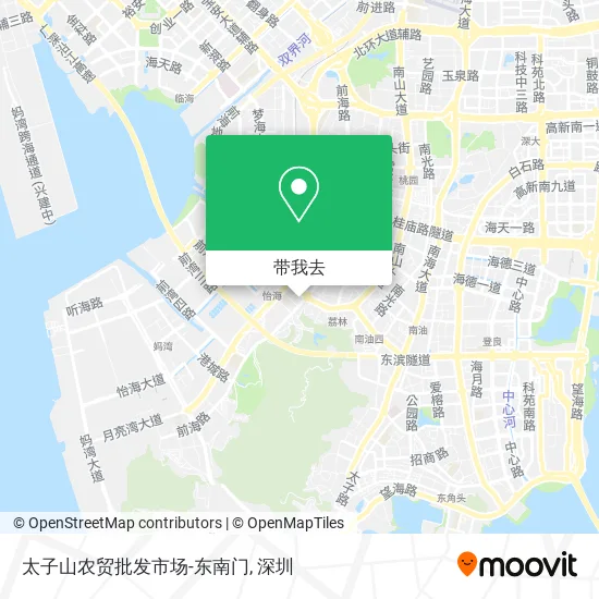 太子山农贸批发市场-东南门地图