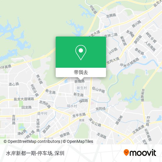 水岸新都一期-停车场地图