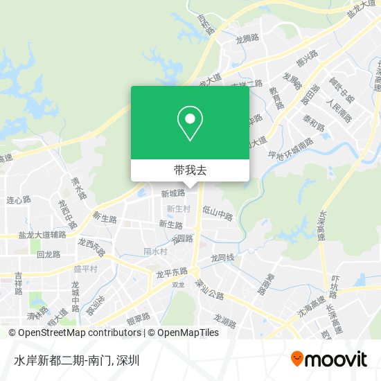 水岸新都二期-南门地图