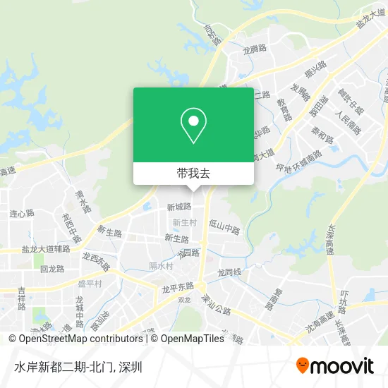 水岸新都二期-北门地图