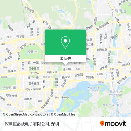 深圳恒必成电子有限公司地图