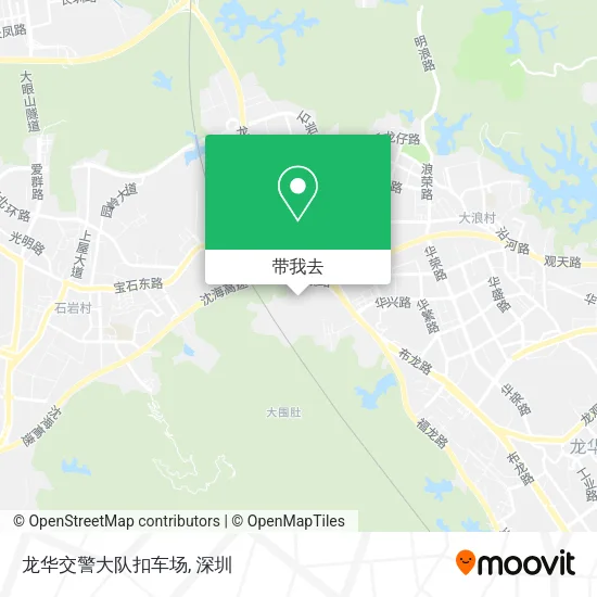 龙华交警大队扣车场地图