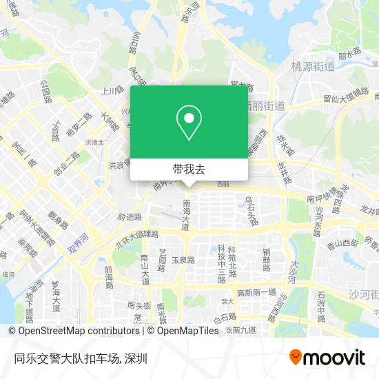 同乐交警大队扣车场地图