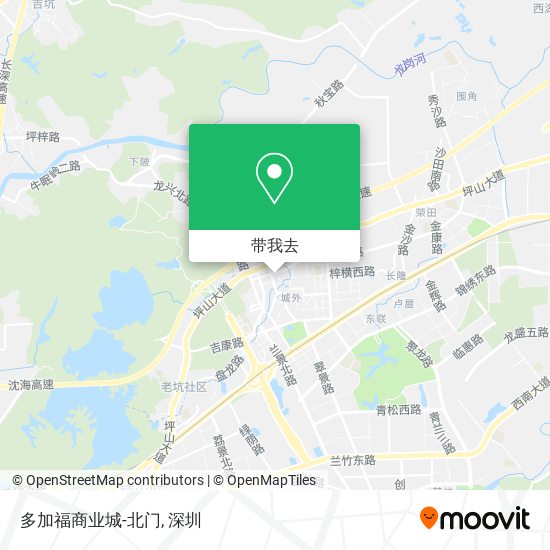 多加福商业城-北门地图