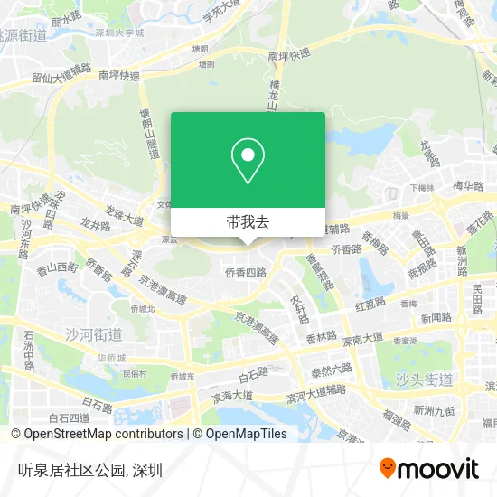 听泉居社区公园地图