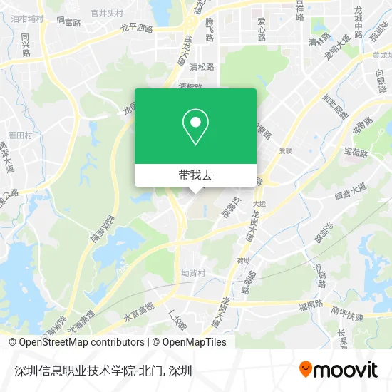 深圳信息职业技术学院-北门地图