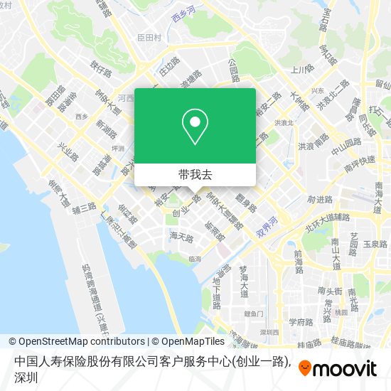 中国人寿保险股份有限公司客户服务中心(创业一路)地图