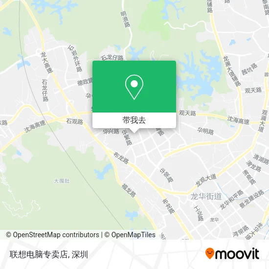 联想电脑专卖店地图