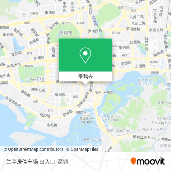 兰亭居停车场-出入口地图