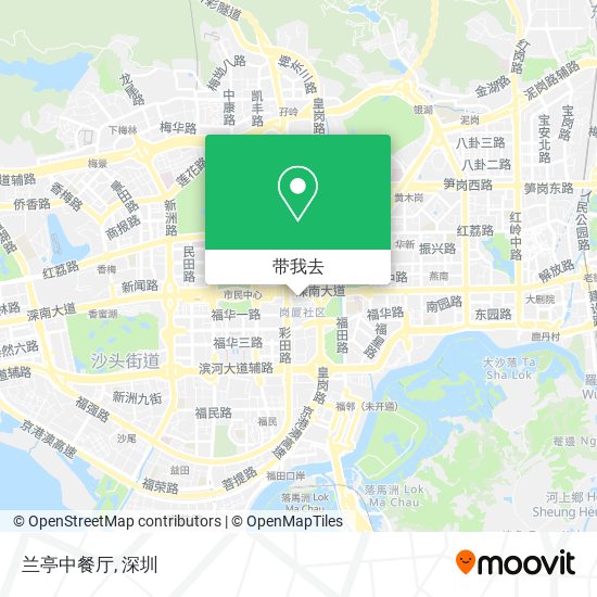 兰亭中餐厅地图
