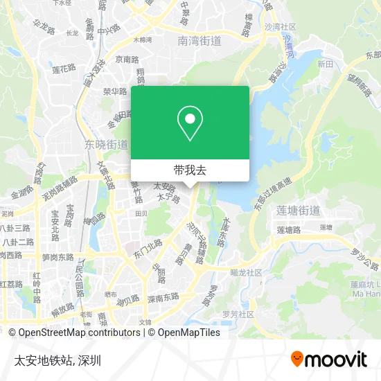 太安地铁站地图