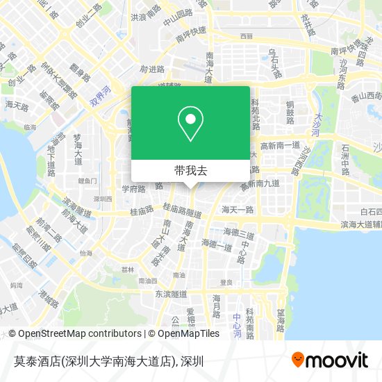 莫泰酒店(深圳大学南海大道店)地图