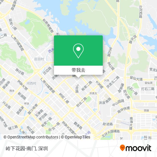 岭下花园-南门地图