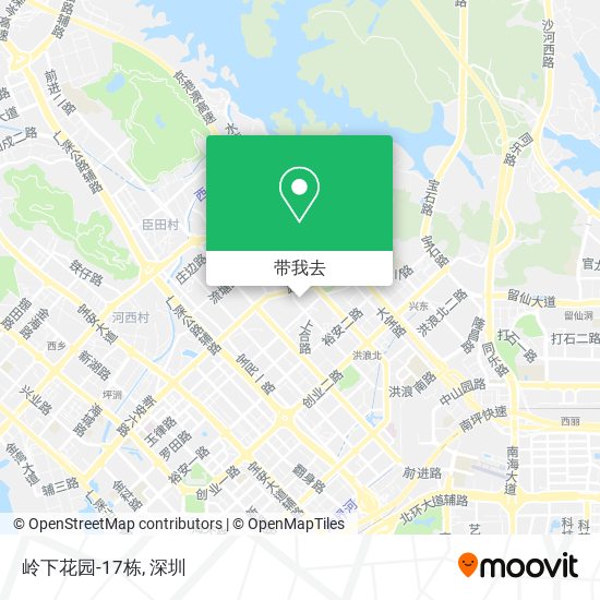 岭下花园-17栋地图