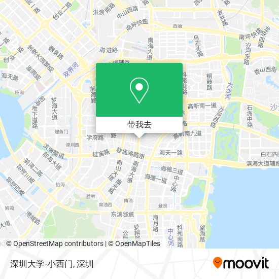 深圳大学-小西门地图