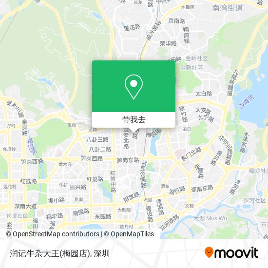 润记牛杂大王(梅园店)地图