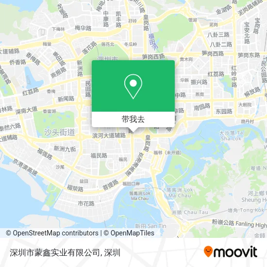 深圳市蒙鑫实业有限公司地图