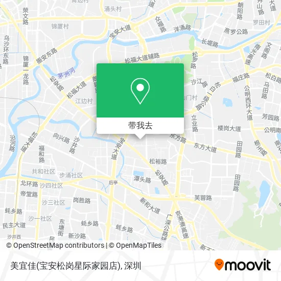 美宜佳(宝安松岗星际家园店)地图