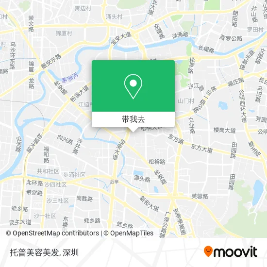 托普美容美发地图