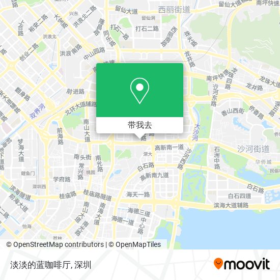 淡淡的蓝咖啡厅地图