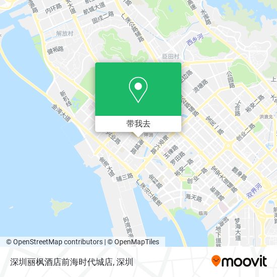 深圳丽枫酒店前海时代城店地图