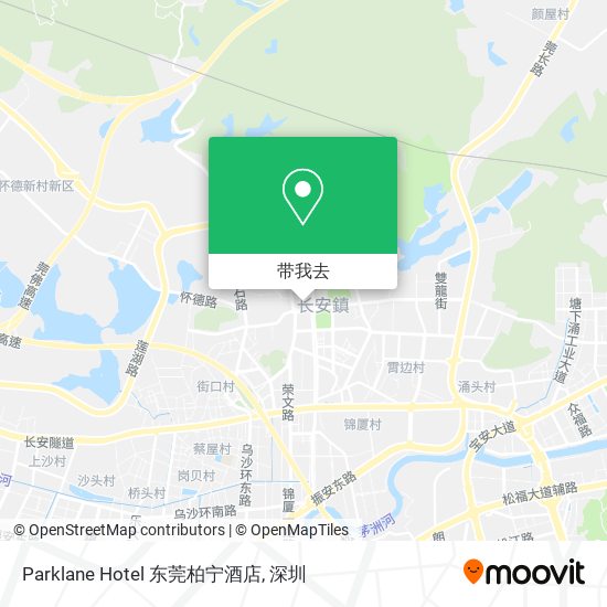 Parklane Hotel 东莞柏宁酒店地图