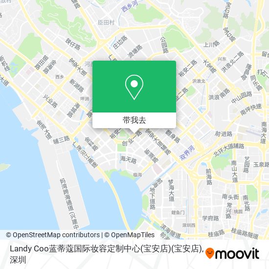 Landy Coo蓝蒂蔻国际妆容定制中心(宝安店)(宝安店)地图