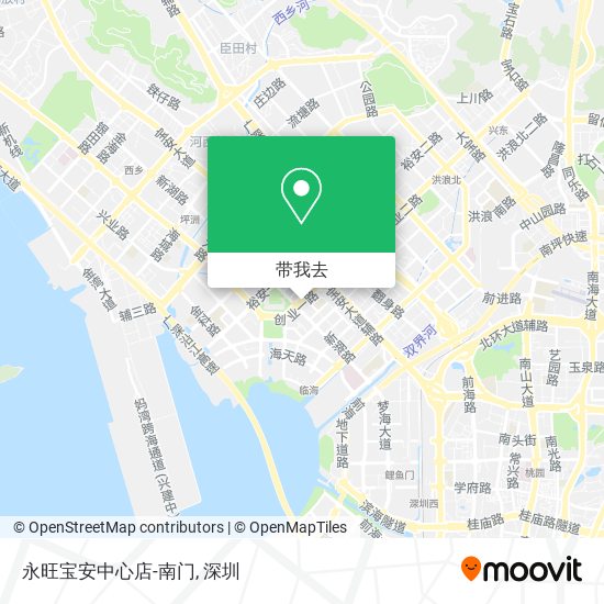 永旺宝安中心店-南门地图
